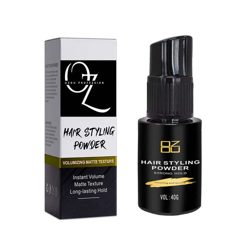 18 Years OZOU Factory Customize Scent New Matt Finished Hair Texture Styling Dust Volume Powder 40G with Pump Private Label