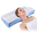 WJ-1062 Orthopedic Contour Memory Foam Butterfly Shape Healthy Cervical Pillow for Neck Pain Relief Hotel Use Side/Back/Stomach