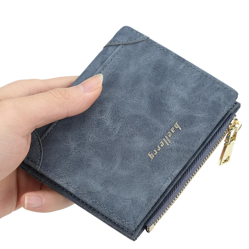 2026 Latest Vertical Short Wallet Men Slim Leather Wallet Card Wallet Leather for Men Korean Design Coin Purse Card Bag Holder