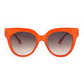 VIFF HP20239 Oversized Orange Frame Lunette De Soleil UV400 Protection Sunglasses for Women
