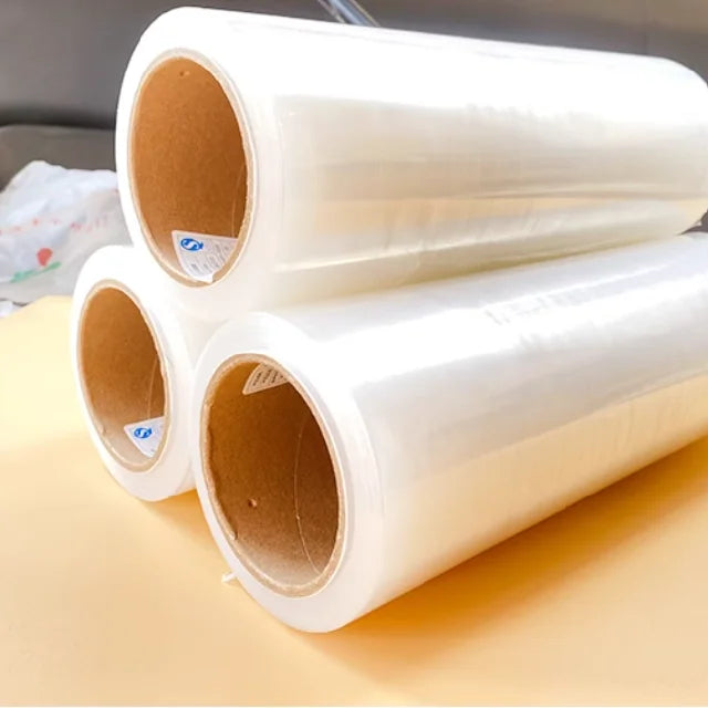 20\" Wide Heavy Duty Stretch Wrap 1500ft 500% Stretch Glossy Surface Durable Adhering Packing Moving Film Wr 300m Length Soft