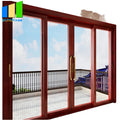 Modern Design Bottom Roller Aluminum Folding Door Soundproof Low E Glass Stainless Steel Fiberglass Screen Bathroom Bedroom
