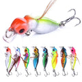 4.5CM-3.4G-10# Cicada Fishing Insect Bait Lure Hard Plastic & Metal Durable Strong Hooks 8 Colors KC004 Model