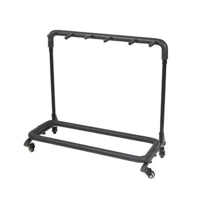 Portable and Durable Good Quality Guitar Stand with Wheels Hot Sale Guitar Display Rack Can Be Held 5 Guitars