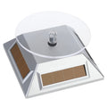 High-end Solar Rotating Table Clear Surface Battery Rotary Display Stand Rotating Speed Turntable Jewelry Display