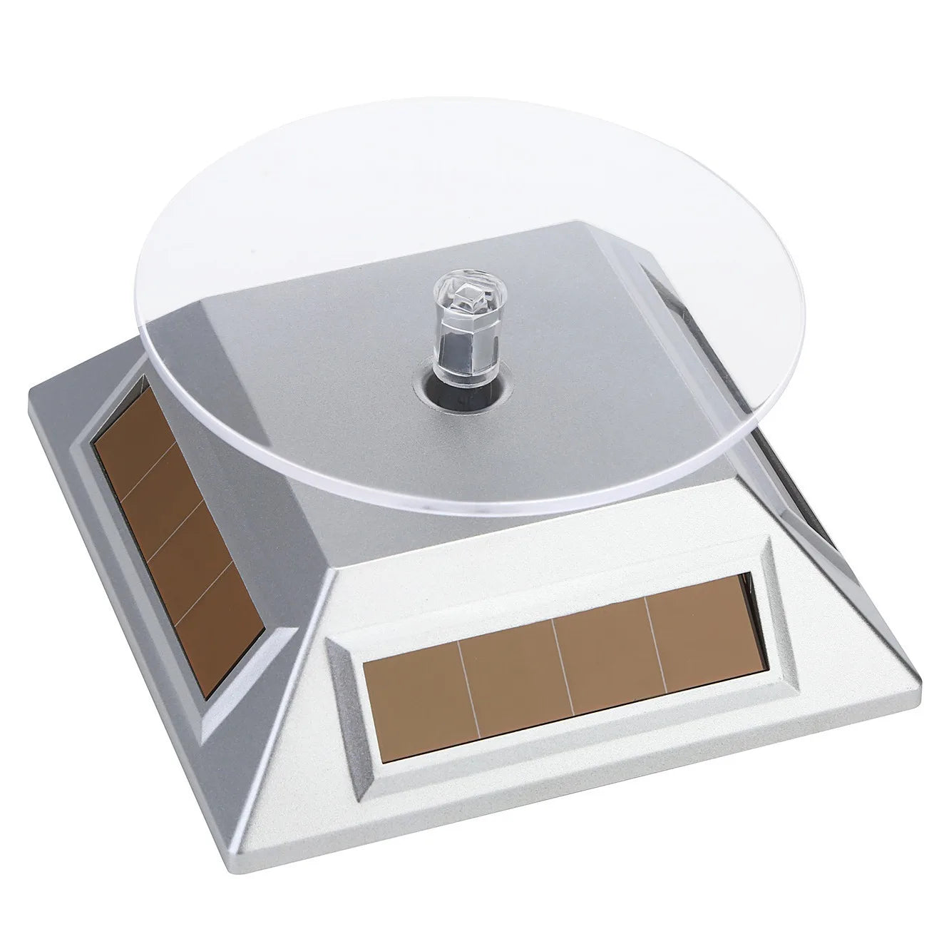 High-end Solar Rotating Table Clear Surface Battery Rotary Display Stand Rotating Speed Turntable Jewelry Display
