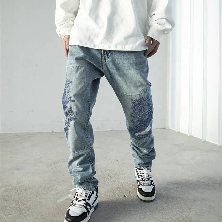 OEM FOG New Arrivals Private Blue Brand Dropshipping Stock  Men s Jeans
