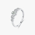 925 Sterling Silver Fine Jewelry Anniversary Luxury Oval Cut Clear CZ Wedding Engagement Bands Rings