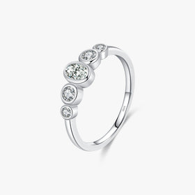 925 Sterling Silver Fine Jewelry Anniversary Luxury Oval Cut Clear CZ Wedding Engagement Bands Rings