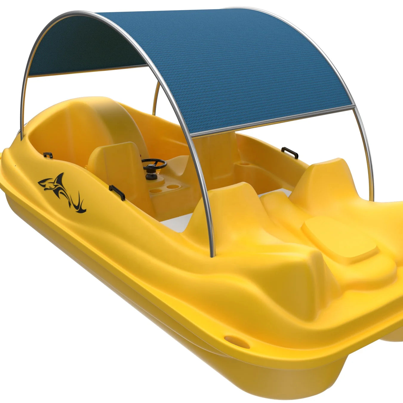 Electric 4 Persons Seater Metal & PE Plastic Pedal Boat with Sun-shade Cover Home Use 1 Piece MOQ