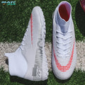 SeeMore Brand Men Women Non-Slip High Top Lightweight Shock Resistant Training Football Cleats Boots Soccer Shoes