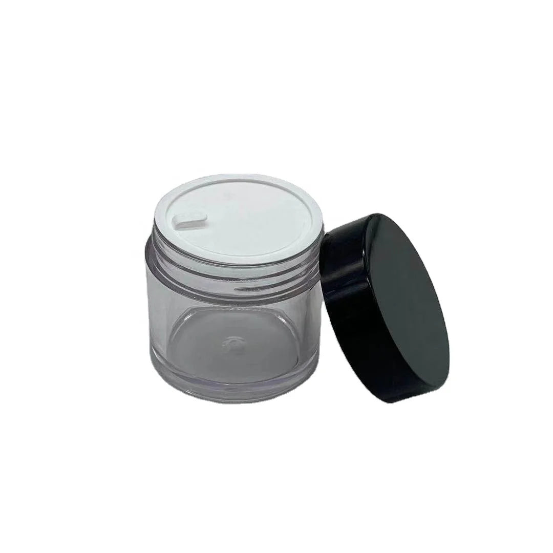 100ml 4oz PETG Cosmetic Jar with Aluminum Lid for Skin Care Cream Soft Matte White