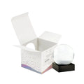 Cutout Window Packaging Cartons Boxes Square Folding Paper Box with Holographic Gradient Printed for Snow Globe Crystal Ornament
