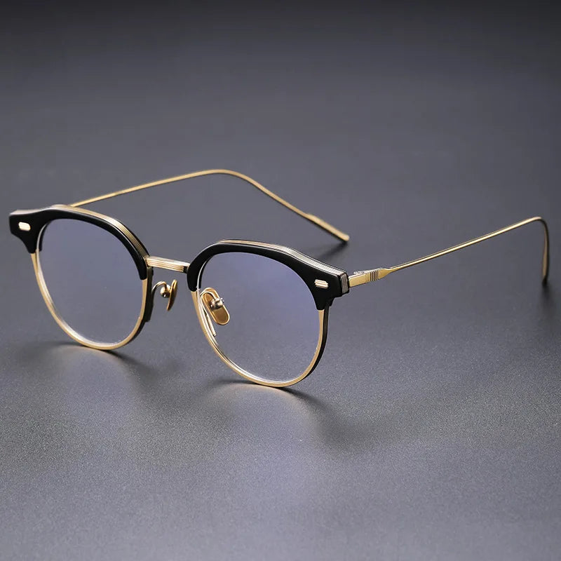 Wholesale Optical Acetate Eyewear Frame Titanium Myopia Glasses Frame Spectacle Eyeglasses Frames for Men