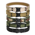 Outdoor Hunting Fashion Men Canvas Waistband Belts Quick Release Tactical Belt