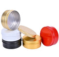 Matte Black Aluminum Jar 30g 50g 60g 100g 150g 250g Aluminum Cosmetic Jar 60ml 100ml Aluminum Candle Jar