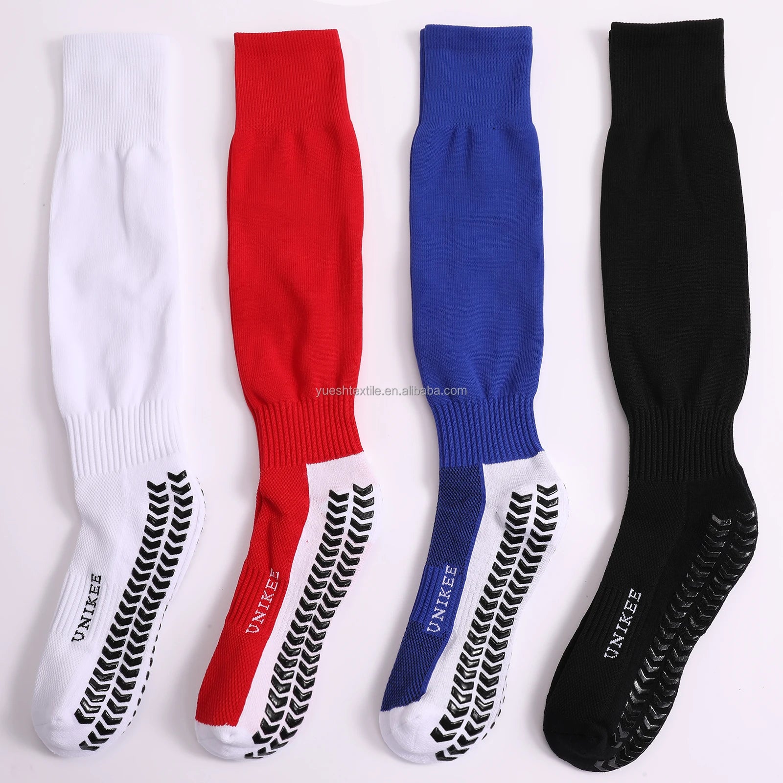 Knee High Non Skid Soccer Socks Cotton Cushion Sport Compression Socks