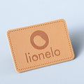 PU Jeans Leather Patches Embroidered Embossed Gold Stamping Leather Tag Logo Trademark Custom Clothing Label Leather