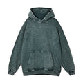 2026 Wholesale Sudaderas Hombre Heavy Weight Vintage Washed Without Drawstring 420Gsm Retro Batik Oversize Men's Loose Hoodie
