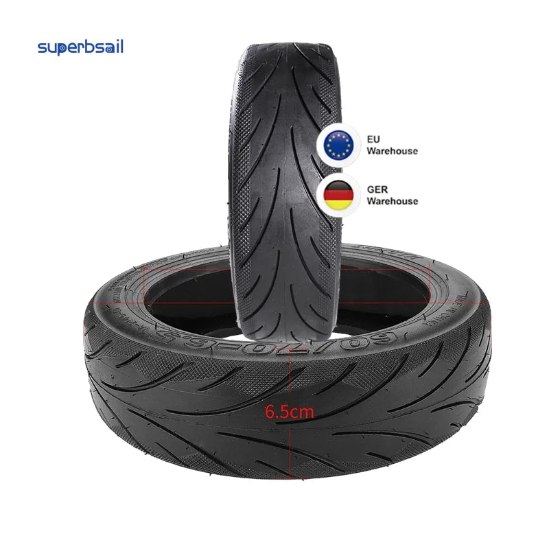 Superbsail Escooter 10 Inch Tubeless Tire for Ninebot MAX G30 KickScooter Electric Scooter 10 Inch 60/70-6.5 Wheel Tire Parts