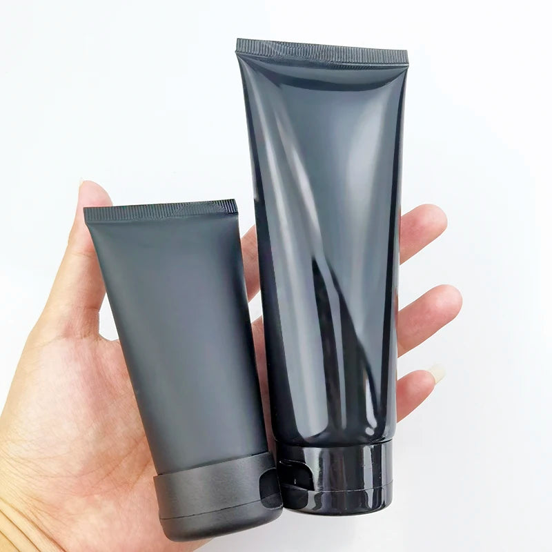 Cosmetic Facial Cleanser Bottle 10ml 15ml 20ml 30ml 50ml 60ml 80ml 100ml 200ml White Black Plastic Squeeze Hand Cream Soft Tube