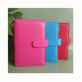 New Arrival Bright Colors Pu Leather Cash Stuffing Binder Cash Envelope Budget System Saving Planner A6 Budget Binder