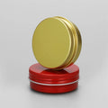 Custom Printed Black 10 mL 60 mL Airtight Screw Top Lip Balm Gold Tin Cans Cosmetic Jar Spice Stash Aluminum Container With Lid