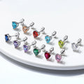 RINNTIN APE32 2021 Designer Jewelry 925 Sterling Silver Birthstones Earring Pendiente  Earring for Women Brinco Korean Earing