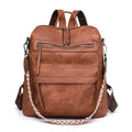 0901 Wholesale Fashion 2025 Trendy Fashion Women Girls Printed Cheap PU Leather Back Pack Leather PU Lady Leather Bag Backpacks