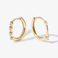 LOZRUNVE 925 Silver Jewelry Factory China Unique Design 14k Gold Plated Hoop Earring Set