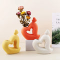 New Arrival Creative Heart Shape Ceramic Vases for Home Decor Decorative Items Home Decor