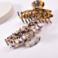MIO Luxury 10.5cm Plastic Marble Big Acetate Claw Clips Tortoiseshell Large Bun Hair Clamps Accessories for Women Thick Hair