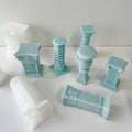 DIY Creative Handmade Plaster Ornaments Exquisite Roman Column Aromatherapy Candle Silicone Mold