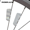RIDERACE 4Pcs/Set Bicycle Spoke Reflective Sticker MTB Road Bike Wheel Rim Safety Warning Sticker Durable Cycling Accessories