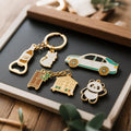 Promotional Zinc Alloy Cartoon Opener Key Chain 2D 3D Logo Hard Soft Enamel Keychain Custom Personalized Letter Metal Keychain