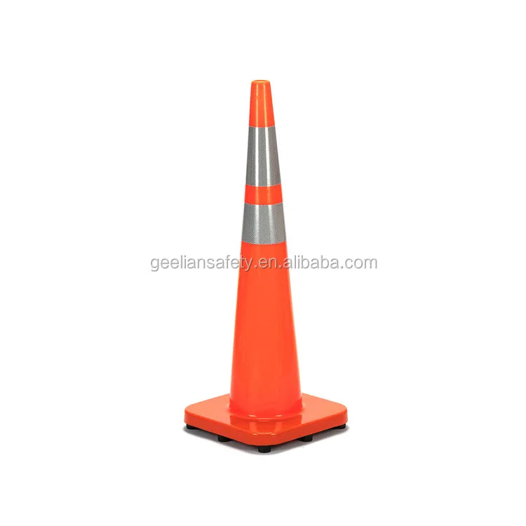Traffic Cone Manufacturers Cone Shape PVC Flexible 90cm Road Cone