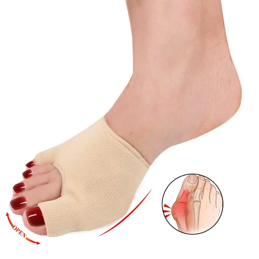Bunion Big Toe&Tailors Bunion Toe Separator Toe Protector Forefoot Cushion Sleeve Metatarsal Pads Foot Pain Relief HA00591