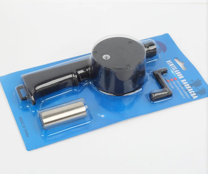 air Heater Blower Barbecue Outdoor Cooking BBQ Fan Air Blower Fire Bellows Hand Crank Tool for Picnic Camping