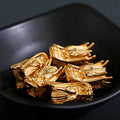 Douvei Fashion Gold Plated Stainless Steel Animal Shape Dragon Head Diy Jewelry Making Accessories Spacer Beads Big Hole Model