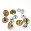 Furniture Hardware Butt Iron Nut Pair Lock Cylindrical Splint Nut 3 Hole Round T Type Nut for Furniture Splint