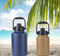 Cross-Border Outdoor Stainless Steel Sports Kettle 64oz Large Capacity Thermos Cup Convenient Handle Vacuum for Camping