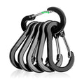 Custom Logo Carabiner Steel Gate Tackle Lock S for Buckle Aluminium Clip Hanger Gear for Camping Climbing Promotional Keychains