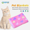 Lovely Design Travel Ready Pet Blankets 100% Polyester Coral Fleece Print Pattern Bed Cover for Dogs