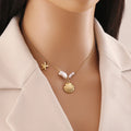 Fine Jewelry Stainless Steel Necklaces Pearl Starfish Choker Sea Shell Pendant Necklace for Women