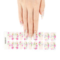 Spring Flower Design Halal 2D French Christmas Gel Nail Polish Stickers Cat Eye UV Gel Wraps Waterproof DIY Polish Strips Free