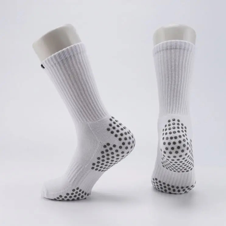 Custom Logo Non Slip Grip Foot Socks Crew Men's Basketball Socks for Men