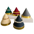Jewelry Store Household Bamboo Plate Necklace Storage Display Stand Blue Necklace Bracelet Rack Organizer Jewelry Display