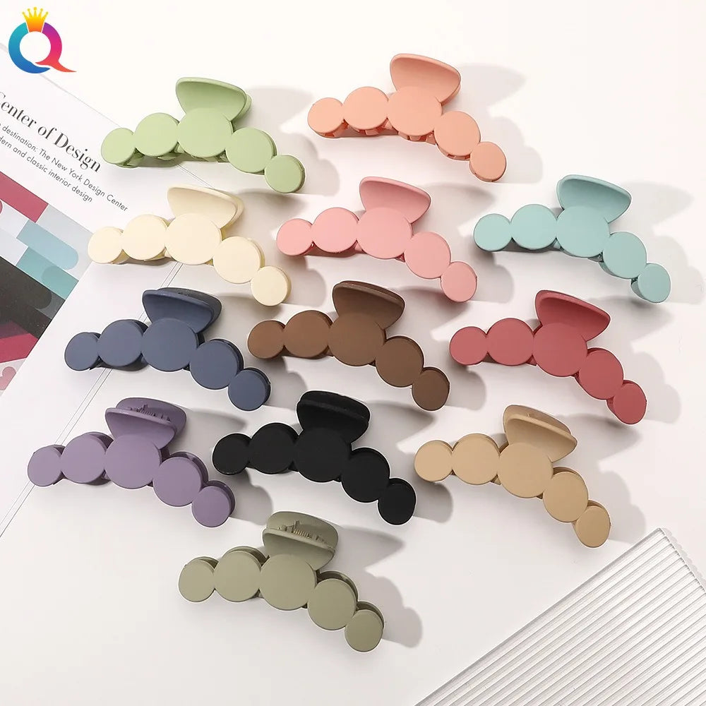 QIYUE South Korean Grab Clip Shark Clip Retro Temperament Hair Claw Clips Hair Accessories for Woman