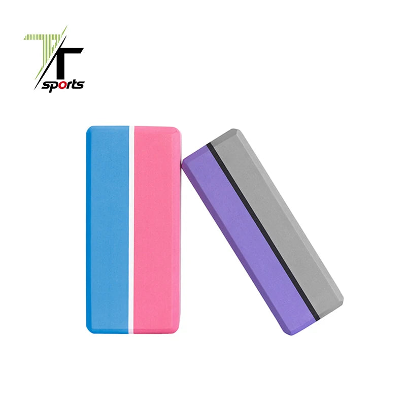 Gym Exercise Yoga Block Custom Colors Printed High Density Eva Foam Blocks Eco Friendly Yoga Brick