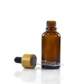 2025 New Design Wholesale 10ml 30ml 50ml 100ml Amber Empty Dropper Bottles Glass Containers For Essential Oils